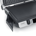 Double contact grill with thermocontrol 2000W stainless steel black SteakMaster Pro 02838 Caso