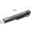 Emos CREE LED metalltaskulamp P3150, 100 lm, 1x AAA, alumiinium, IP65, 3 h p&otilde;lemisaeg, klamber, aas