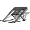 Fellowes Alumia kaasaskantav s&uuml;learvuti alus 100138868, 15", must, alumiinium, reguleeritav k&otilde;rgus, libisemiskindlad padjad