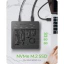 Raidsonic SSD dublētājs IB-4013MCL-C4, USB4, 16 Gbit/s, 4-Bays, NVMe M.2, LED panel