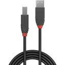 Lindy USB2 A-B kabelis 36677 10m, pilkas, USB-A / USB-B, 1, 1