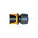 &Scaron;ļūtenes savienojums 13-15 mm, FISKARS, 1027072, ātra un ērta uzstādī&scaron;ana