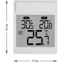 Soens v&auml;listermomeeter aknal 270110, temperatuurim&otilde;&otilde;tmine -25&deg;C kuni +70&deg;C, isekleepuv, valge