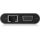 Raidsonic dokstacija IB-DK4040-CPD, 3xUSB 3.0, HDMI 3840x2160@30Hz, VGA 1920x1080@60Hz, RJ45 10/100/1000Mbit/s