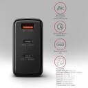 Axagon seinakl charger ACU-DPQ100 100W, 100-240V, 3 porti, QC 4+, PD 3.0, must, toite kaitse