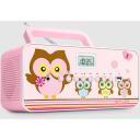 Muse Pārnēsājamais radio CD/MP3 atskaņotājs ar USB M-29KP, 30 W, Rozā/attēls, FM radio, LCD displejs