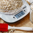 Kitchen scale with bowl LCD display and 1 g increment white MS3179W Adler