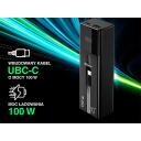 Tracer Strāvas banka TRABAT47641, 10000 mAh, 100 W, 1 x USB-A, 1 x USB-C, 3 x uzlādes savienojumi, 4 &scaron;ūnas, melns