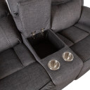 Dīvāns GENTRY 2-vietīgs, ar manuālu mehānismu, pelēks 14192