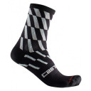 Velo zeķes PENDIO 12 Sock, izmērs: S/M, White/Black, 8050949615270 CASTELLI