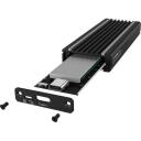 Raidsonic SDD cietā diska korpuss IB-1824ML-C31, 1 x M.2 NVMe, 1000 MBps, USB 3.2 (Gen 2), Alumīnijs