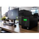 Green Cell UPS 800VA 480W UPS02, 800 VA, 480 W, 12 V, 9 Ah, 1 akumuliatorius, 2 x C/F tipo i&scaron;ėjimas, 1 x USB 2.0, 2 x RJ-11, 6 ms