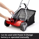 Bezvadu cilindriskā zāles pļāvēja GE-HM 18/38 Li-Solo, EINHELL 3414200, 38 cm griešanas platums, 4 augstuma iestatījumi, 45 l savākšanas kaste