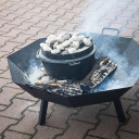 Loft stila dārza ugunskura trauks BROWIN 330497 Ø 60 cm, tērauds, 2 mm