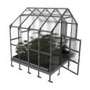 Kasvuhoone KLASIKA HOUSE 2 (4,98m2) 2,35x2,12m vundamentide ja 6mm pol&uuml;karbonaatkattega; 2352126; 4779037490707