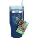 Paladone Minecraft Gamer Cup PP14877MCF, 600ml, zila, nerūsējo&scaron;ais tērauds, daudzvirzienu vāks, &scaron;aura pamatne