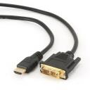 Gembird vaizdo kabelis CC-HDMI-DVI-15, 5 m, HDMI, DVI-D, Vyras/Vyras, Aukso kontaktai
