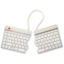 R-Go Tools klaviatuur R-GO SPLIT BREAK, traadita, Bluetooth 5.0, QWERTY, valge, 1.02 m kaabel, ergonoomiline, 350 g