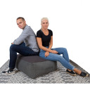 Pufs LAMB BAG 80x80xH30cm, tumši pelēks P0066324