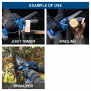 Мини-арбористская цепная пила BC-PS150-X, 150 мм, 20В, SCHEPPACH, 5910310900, Вес: 3.5 кг, Вес с упаковкой: 4.5 кг, Размеры: 23 x 23 x 44 см, Двигатель: бесщеточный, Скорость цепи: 6.8 м/с