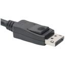 Digitus DisplejaPorta savienojuma kabelis AK-340106-030-S, 3m, 8K atbalsts, HDCP saderīgs, bloķējams savienotājs