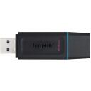 Kingston DataTraveler Exodia DTX/64GB, 64 GB, USB Type-A, USB 3.2 Gen 1, kaanekujuline, must t&uuml;rkiissiniste aktsentidega