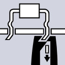 Elektronikas montāžas knaibles, KNIPEX, 36 22 125, 1.6 mm stieples grie&scaron;anai un locī&scaron;anai, izturīga konstrukcija