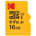 Kodak microSDHC 16GB EKMSDM16GHC10K, 16GB, UHS-I, V10, A1, 90MB/s, 25MB/s, microSDHC, SDXC &uuml;hilduv