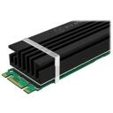 Raidsonic Siltuma uztvērējs M.2 SSD diskiem IB-M2HS-70, 22mm, 70mm, 10mm, 3x silikona termiskās plāksnītes