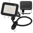 Emos LED-прожектор INOVO ZS2672, 200 Вт, 22000 лм, нейтральный белый, IP65, алюминий, стекло, 120&deg;, 50 000 ч