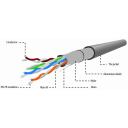 Gembird FTP varjestatud kaabel Cat.5E FPC-5004E-L/100, 100 m, hall, U/UTP, LAN