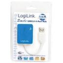 Logilink USB centrmezgls 4-portu UA0136, 4x USB 2.0, 480 Mbit/s, USB baro&scaron;ana, pārslodzes aizsardzība