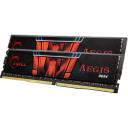G.Skill Aegis operatīvā atmiņa DIMM, F4-2666C19D-16GIS, 16 GB, 2 x 8 GB, 2666 MHz, CL19, 1,35 V, UDIMM, divkanālu