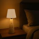 Beper Galda lampa P207ILI500, 1.5W, Balts marmors/Zelts, Keramika/metāls, LED, 1 spuldze, Aptum&scaron;o&scaron;ana