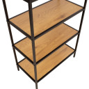 Plaukts HEDVIG 63x33xH124cm, osis/melns 40827