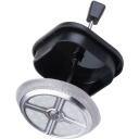 Resto Tējkanna 90503, 600 ml, Melna, Borosilikāta stikls, Plastmasas filtrs, Plastmasas vāks, Kvadrāta forma