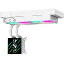 Gamemax protsessori jahuti GLACIER 240 LCD WH, 240 mm, 85.82 cfm, TDP kuni 280W, ARGB ventilaator