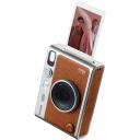 Fujifilm моментальная камера INSTAXMINIEVOBROWN, коричневая, литий-ионный аккумулятор, f = 28 мм, 0.285 кг