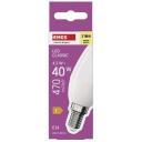 Emos LED lemputė Classic Candle ZQ3E21, 4,2 W, 470 lm, &scaron;iltai balta, E14, 30 000 valandų, 240&deg;, 2 700 K