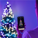 Ziemassvētku eglītei un dekoram viedā LED gaismas virtene Candies pērlītes 100 RGB diodes 6 m 7 W zaļš vads USB-C TWKP100RGB-G Twinkly