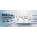 Ruijie RG-EW3000GX | 3000 Mbps Wi-Fi 6 Kahe-WAN Juhtmevaba Gigabit Ruuter — 3× LAN Porti, 5× 5 dBi Antennid, 5 GHz, Valge Korpus