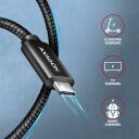 Axagon кабель USB-C к USB-C BUCM2-CM10AB 1м 240Вт 5А черный 2 разъема