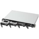 Qnap NAS 1U TS-433EU, ARM 4-ядерный 2.0GHz, 4GB ОЗУ, 2x 2.5GbE, 4 отсека, 2x USB 3.2, черный