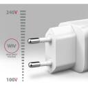 Axagon laadija ACU-PD20W 20W 1x USB-C toiteadapter, 100-240V, kiire laadimine, valge