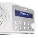 Sharp Tokyo kaasaskantav digitaalne raadio DR-P420(WH), DAB/DAB+/FM, Bluetooth 5.0, 4 x AA aku, valge