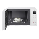 Stilīga premium klases brīvi stāvoša mikroviļņu krāsns ar 23 L ietilpību 1000 W jaudu un baltu minimalistisku dizainu MS23NECBW LG