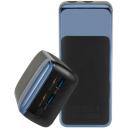 Rivacase Power Bank VA1080, 30000mAh, 65W, LCD, 2xUSB-A, 2xUSB-C, Литий-полимер, черный/синий