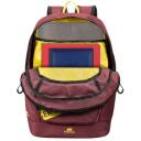 Rivacase Kuprinė 5421BURGUNDYRED, 14L, 13.3", 450g, atspari vandeniui, 2 priekinės ki&scaron;enės, 2 &scaron;oninės ki&scaron;enės