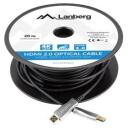 Lanberg HDMI kaabel, CA-HDMI-20FB-0200-BK, 20m, 4K60Hz, AOC, must