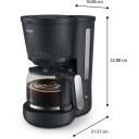 Philips Filtrikohvimasin HD7411/90, 1080 W, 1,25 L, 10 tassi, automaatne v&auml;ljal&uuml;litus, tilkumisvastane s&uuml;steem